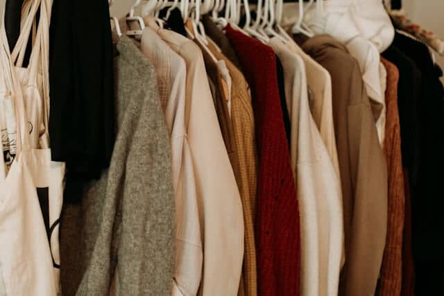 Overfilled closet ready to be cleaned and organized for spring