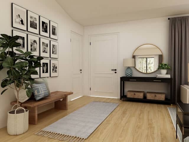 Tidy entryway kept clean with daily habits